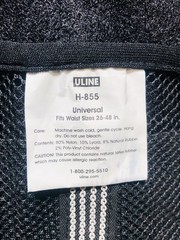 New ULINE Black Back Support Belt H-855 Waist Sizes 26-48 in.