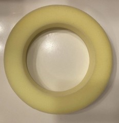 Foam Donut Pillow Face Down Position After Eye Surgery EUC Used Once FreeShip