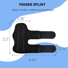 Finger Splint, Universal Trigger Finger Brace for Broken/Arthritis Pain 2 Pack
