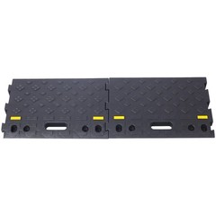 4″ High 2-Piece Portable Automotive Curb Ramp, 6600 LBS Load Capacity