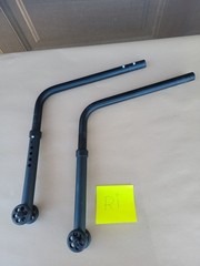 Quickie Wheelchair ANTI TIP TIPPERS WHEELS Wheelie Bars Parts Used Qxi 2 Nitrum