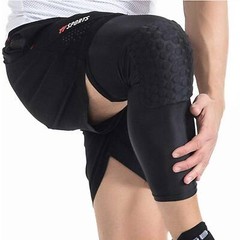 Men Youth Pad Honeycomb Leg Support Knee Sleeve Braces Sports Support Basketball