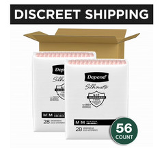 Depend Silhouette Postpartum Bladder Leak Underwear M 56 Count Women
