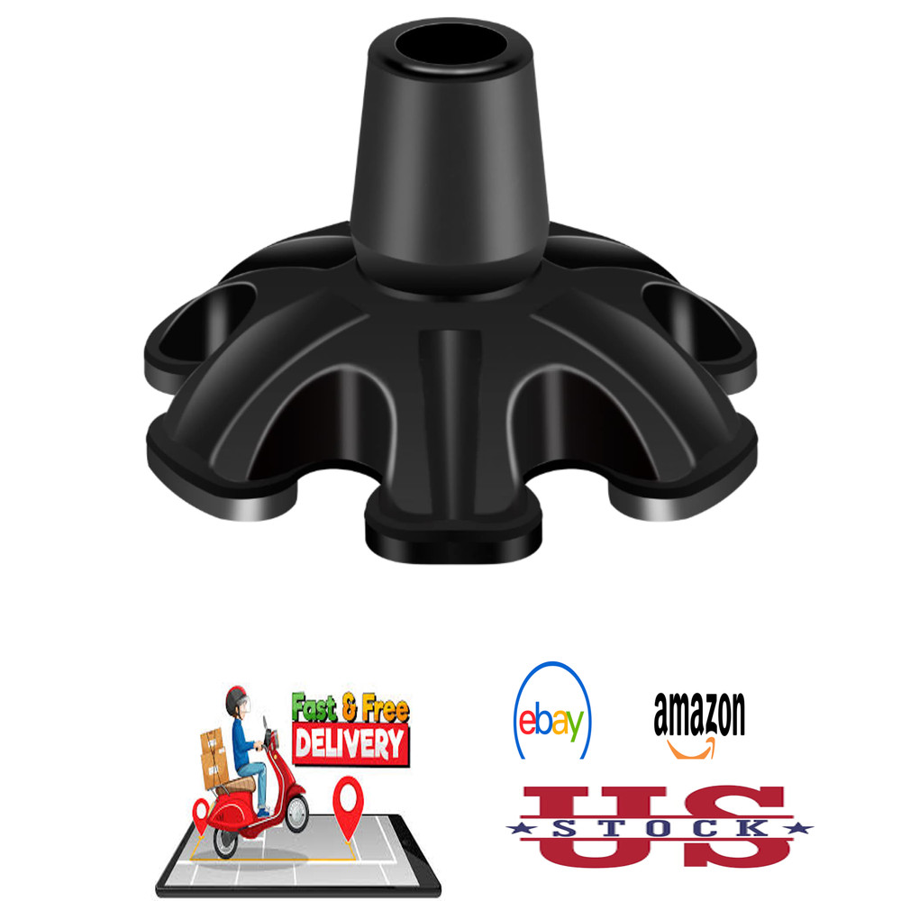 Cane Tip 3/4 Inch Support Cane Feet Self Standing Base Replacement Walking Canes