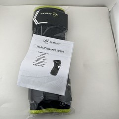 DONJOY Neoprene Stabilizing Knee Sleeve with Medial Lateral Stays, SMALL, Black