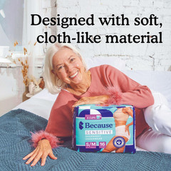 Because Adult Incontinence Underwear for Sensitive Skin – Women – Premium Overni