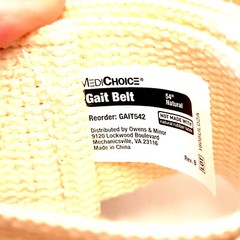 MedChoice Gait Belt GAIT542 54″ – Patient Aid „Stability Belt“ NEW White