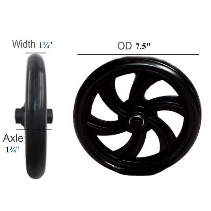 Wheels for Walker Rollator Medline Drive Wheel Replacement Indoor Outdoor New