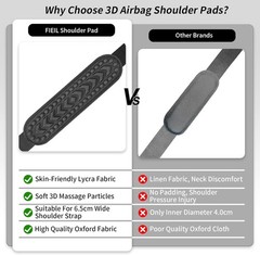 Durable & Lightweight 3D Shoulder Pads with Hook & Loop Fasteners – Red
