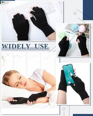 SATINIOR 5 Pairs Arthritis Large, Black, Gray, Beige, Pink, Purple