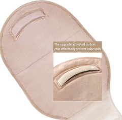 Carbou 21 PCS Ostomy Supplies Colostomy Bags Two Piece Ostomy Bag with Closure 1