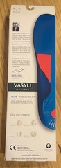 Vasyli Custom Full Length Heat Moldable Orthotics Blue Mid Density SMALL