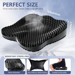 Thicker Seat Cushion for Office Chair, Big Gel Seat Cushion for Long Sitting,…