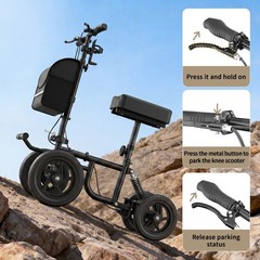 Flybrother All Terrain Knee Scooter for Adults Foldable Knee Scooter