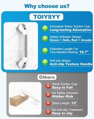 Grab Bars for Shower, 16.7" Shower Grab Bars for Seniors, Heavy Duty