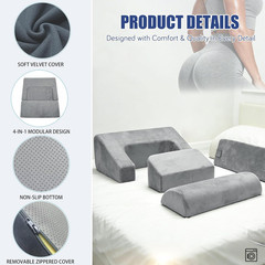 BBL Pillow after Surgery for Sleeping, 4-In-1 Brazilian Butt Lift Recovery Set,