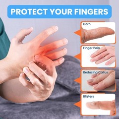 JUMPOW Gel Finger Cots Protectors, Finger Covers Caps Sleeves Silicone Flexib…