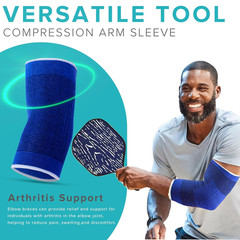 Elbow Elastic Compression Sleeve Elbow Brace Tennis Arthritis Bursitis Relief