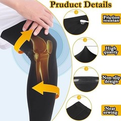 2 Pairs Leg Sleeves Full Leg Compression Sleeve Men Women Anti-Slip