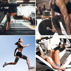 Versatile Elastic Compression Knee & Ankle Bandages for Sports & Everyday Use