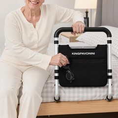 Height Adjustable Bed Rails for Seniors – Tool-Free Setup, Max 380 lbs Capacity