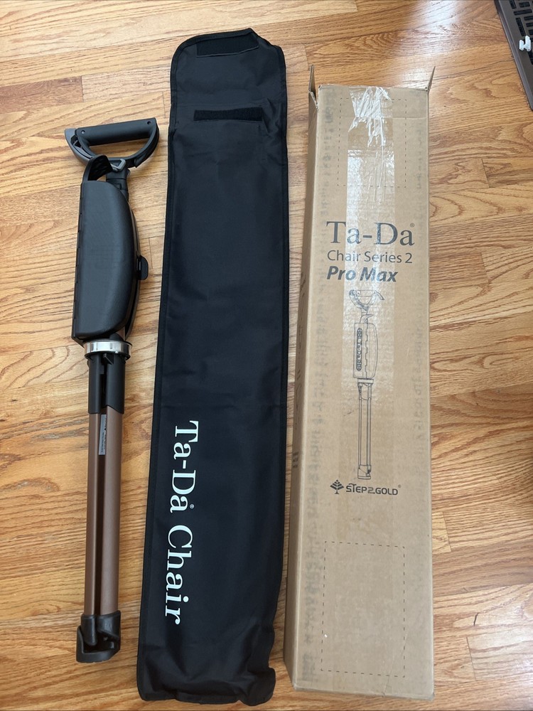 Large STEP2GOLD Ta-Da Chair Series 2 PRO MAX – Walking Cane w Seat Up To 400 Lbs