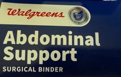 NEW Walgreens Abdominal Support Surgical Binder L/XL 36-44″ Post Op Compression