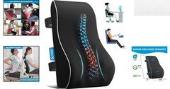 Medium Soft Back Support Pillow – Perfect for Office Workers and Travelers Alike