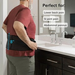 Obesity Belt Waist Support for Men Women Plus Size Tummy Girdle Stomach Band 2XL