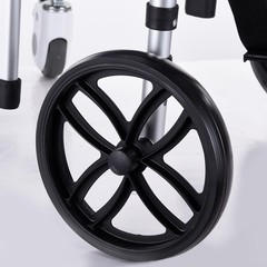 4 Wheels Commode Chair Padded Sea Multifunction Adjustable Height Raised Toilet