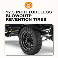 500W All Terrain 4 Wheel Mobility Scooter 48V 27Ah 50KM Range For Beach Lawn US