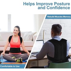 Adjustable Posture Corrector Low Back Support Shoulder Brace Belt For Women Mens