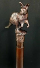 Exclusively Newly Designed Kangaroo Design Handle Walking Stick Wooden Cane
