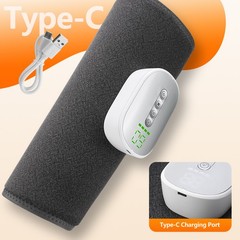Air Compression Heated Leg Massager Muscles Relax Calf Circulation Foot Massage