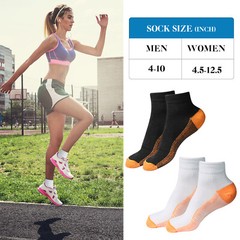 1-5Pairs Compression Socks Short Foot Sleeves for Plantar Fasciitis Pain USA