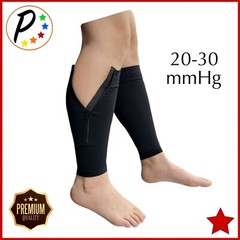 🔴 Presadee Premium Footless 20-30 mmHg Firm Compression Leg Calf Zipper Sleeves