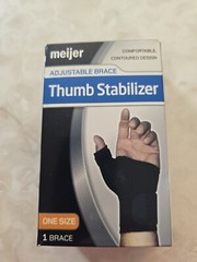 Adjustable Thumb Stabilizer, OSFM, Meijer, Black, Ambidextrous
