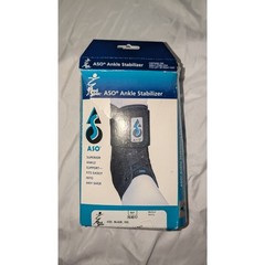ASO Ankle Stabilizer Size XX-Large Black Lace Up Sprained Ankle Brace Orthopedic