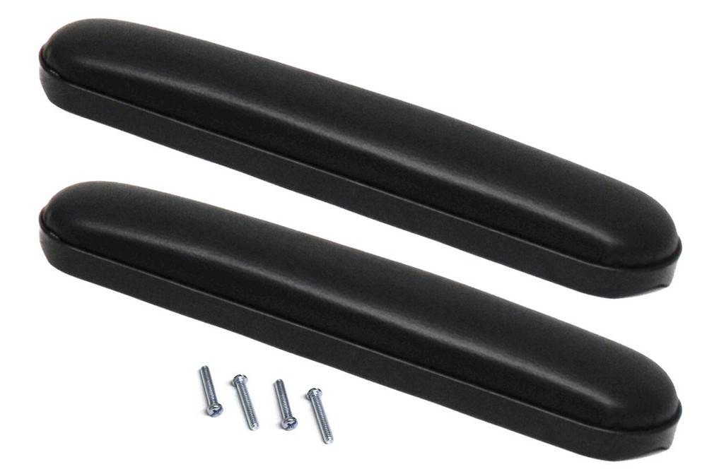 Heavy Duty Wheelchair Arm Pads Universal Fit for Most Wheelchairs Black Pair