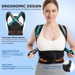 Posture Corrector Support for Upper and Lower Back Shoulder Brace Belt Band