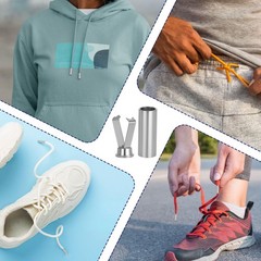 10 Sets Alloy Aglet Shoelace Tips Cylindrical Lace End Hoodie String Caps