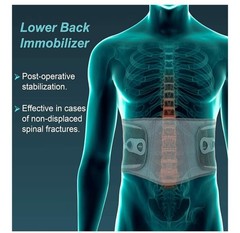 Lumbo Lacepull Brace, Grey, Universal Size,(1 Unit) Excellent Fitting