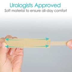 Male External Catheter Strap Adjustable Reusable 10 Pcs Camel No Leak