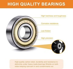 Lightweight 2Pcs 8 Inch Replacement Wheels for Wheelchairs – Non-Slip Design