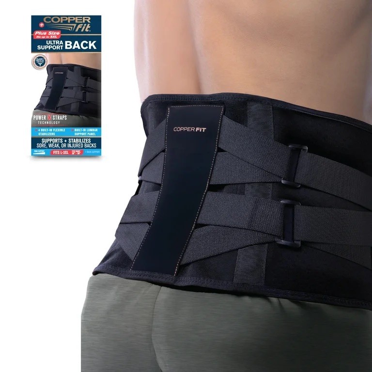 Lower Back Brace For Lumbar Ultra Back Support Copper Fit X (2XL/3XL)