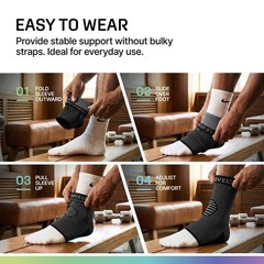 Compression Ankle Brace Socks for Sprains & Tendonitis – Support for Men & Women