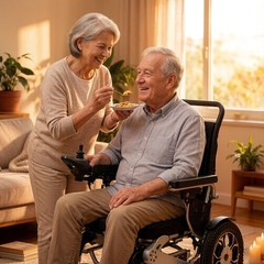 Power Wheelchair Foldable Intelligent Electric Wheelchair All Terrain For Adult