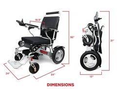 RANGER D09 NEW ATTENDANT & CAREGIVER OPERATED FOLDING MOTORIZED WHEELCHAIR