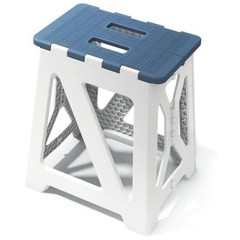 Folding Shower Stool – Foldable & Anti-Slip Shower Chair for Rectangular – Blue