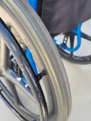 Quickie 2 Lite 17″ X 17″ Manual Wheelchair Used 17″x17″ Foldable Blue
